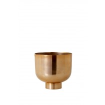 Serene Spaces Living Copper Finish Compote, Stylish Aluminium Bowl, Measures 7.75" Tall and 8.25" Diameter