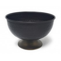 Serene Spaces Living Vintage Hammered Copper Bowl, Versatile Footed Bowl, 2 Size Options Available