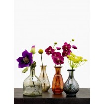 Etched Glass Bottle Vases - Decorative Glass Bottle Vases | Serene Spaces Living