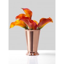 Serene Spaces Living Copper Julep Cup Vase, Measures 5.75" Tall & 3.5" Diameter
