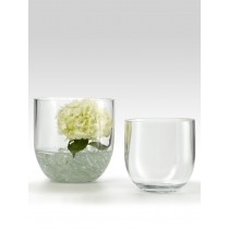 Round Glass Vases With Tapered Bottom - Decorative Vases | Serene Spaces Living