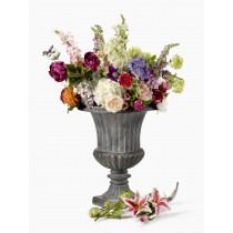 Oversized Brown Old Gold Fiberglass Urn - Decorative Urns | Serene Spaces Living