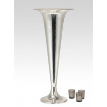 Oversized Nickel Trumpet Vase
