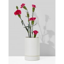 Serene Spaces Living White Ceramic 5 Inch Tall Vase