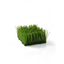 Serene Spaces Living Set of 4 Artificial Green Wheatgrass Mat –Realistic Looking, Versatile Grassy Mat – Perfect for Centerpieces and Store Displays –Small, 6” x 6” x 3.5”