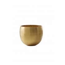 Antiqued Hammered Brass Planters