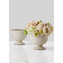 Crackled White Ceramic Urn - Decorative Urns | Serene Spaces Living