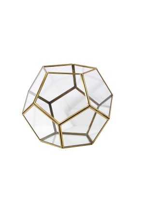 Serene Spaces Living Glass Honeycomb Candleholder, 3 Sizes Available