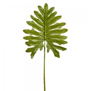 Serene Spaces Living Large Faux Philodendron Stem, Real Looking Plant Leaves for Decoration, Measures 23" Tall, Pack of 12