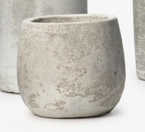 Cement Fishbowl Vase - Decorative Cement Vases | Serene Spaces Living