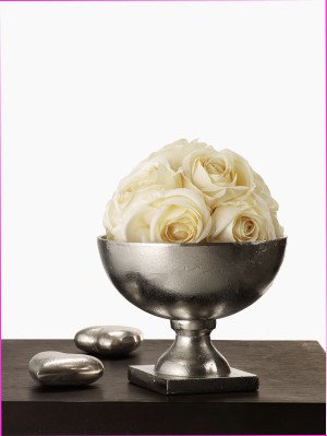 Cream Eternity Rose Ball - Decorative Artificial Flowers | Serene Spaces Living