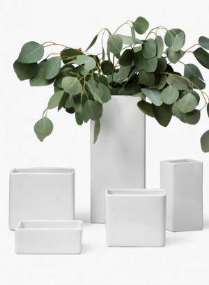 Gloss White Rectangle Vases