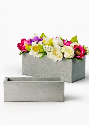 Modern Zinc Planter  - Decorative Planters | Serene Spaces Living