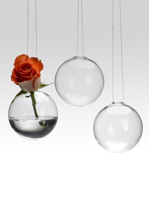 Mini Hanging Orb Vases, Set Of 3 - Decorative Vases | Serene Spaces Living