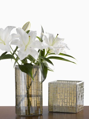 Mosaic Glass Tile Vases - Decorative Vases | Serene Spaces Living