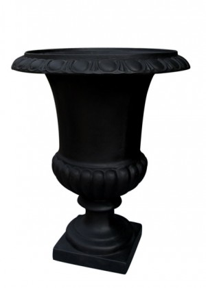 Large Black Modern Urn - Decorative Urns | Serene Spaces Living