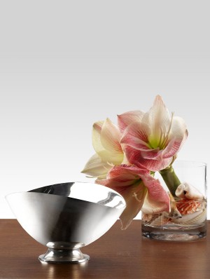 Silver Oval Bowl - Decorative Bowls | Serene Spaces Living