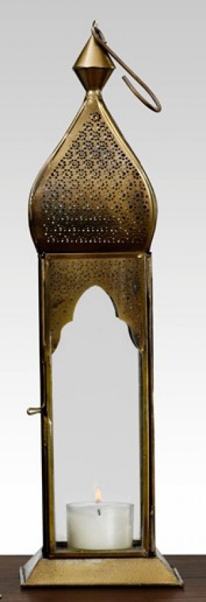 Antique Bronze Taj Square Lantern - Decorative Lanterns | Serene Spaces Living