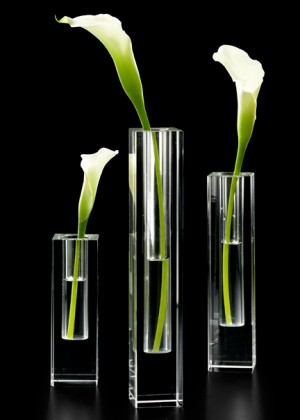 Modern Crystal Bud Vases - Decorative Vases | Serene Spaces Living