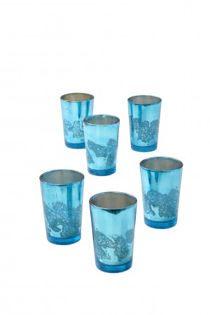 Blue Votive Holders