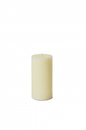 Serene Spaces Living Set of 4 Ivory Pillar Candles for Wedding, Birthday, Holiday & Home Decoration, 3" Diameter x 6" Tall