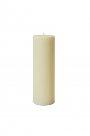 Serene Spaces Living Set of 12 Ivory Pillar Candles for Wedding, Birthday, Holiday & Home Decoration, 3" Diameter x 9" Tall