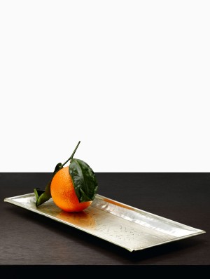 Antique Silver Etched Tray - Decorative Trays | Serene Spaces Living