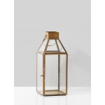 Serene Spaces Living Square Gold Lantern, Available in 2 Sizes