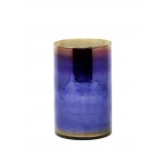 Serene Spaces Living Colorful Oxidized Glass Vase, Ideal as Wedding Centerpiece, Measures 8” Tall and 5” Diameter