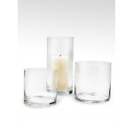 Serene Spaces Living Set of 6 Classic Glass Cylinder Vase, Use for Home Décor, Event Centerpieces, 5" Tall & 5" Dia