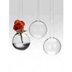 Mini Hanging Orb Vases, Set Of 3