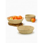 Low Natural Raffia Baskets