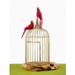 Antique Gold Metal Wire Birdcage