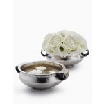 Small Antiqued Silver Handi Bowl