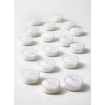 Tea Lights in Clear Holders, Set of 24