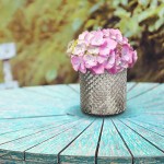 Serene Spaces Living Antique Silver Hobnail Vase - Beautiful Mercury Glass in a Vase