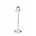 Serene Spaces Living Faceted Stem Crystal Candlesticks, 3 Sizes Available