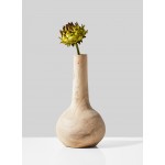Serene Spaces Living Set of 2 Paulownia Wood Bottle Vase, Measures 8" H & 4" Dia