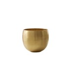 Antiqued Hammered Brass Planters