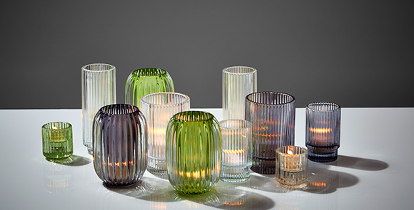 Optical Glass Votive Holder Cylinder